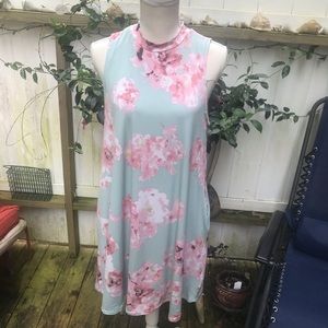 Peach Love Cali Mint Green Rose Pink A-Line Dress